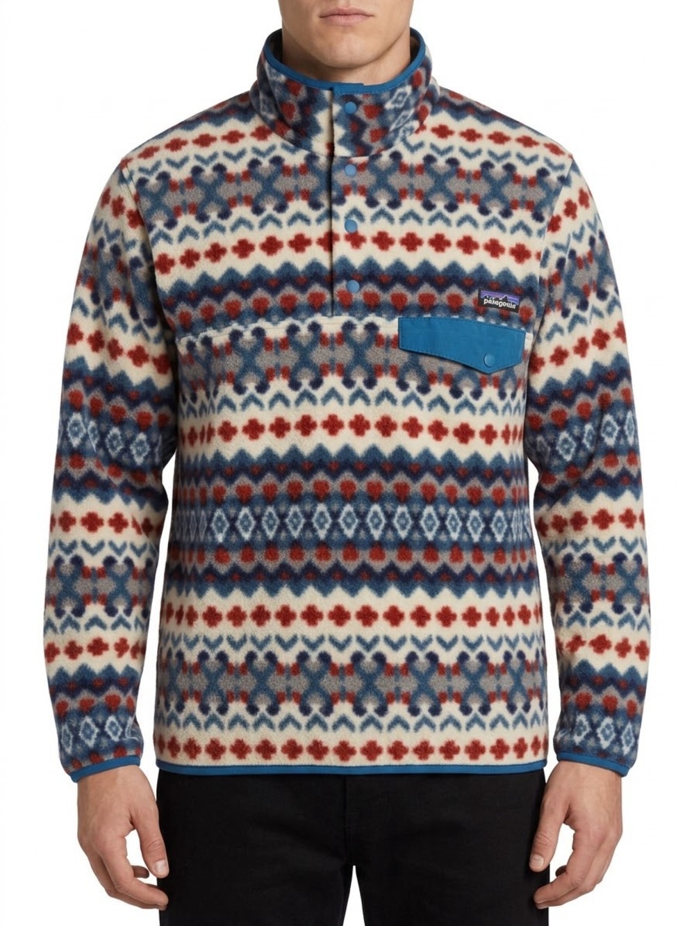 Patagonia Synchilla Snap-T Fleece Men’s XS Cliff Underwater Blue FA15